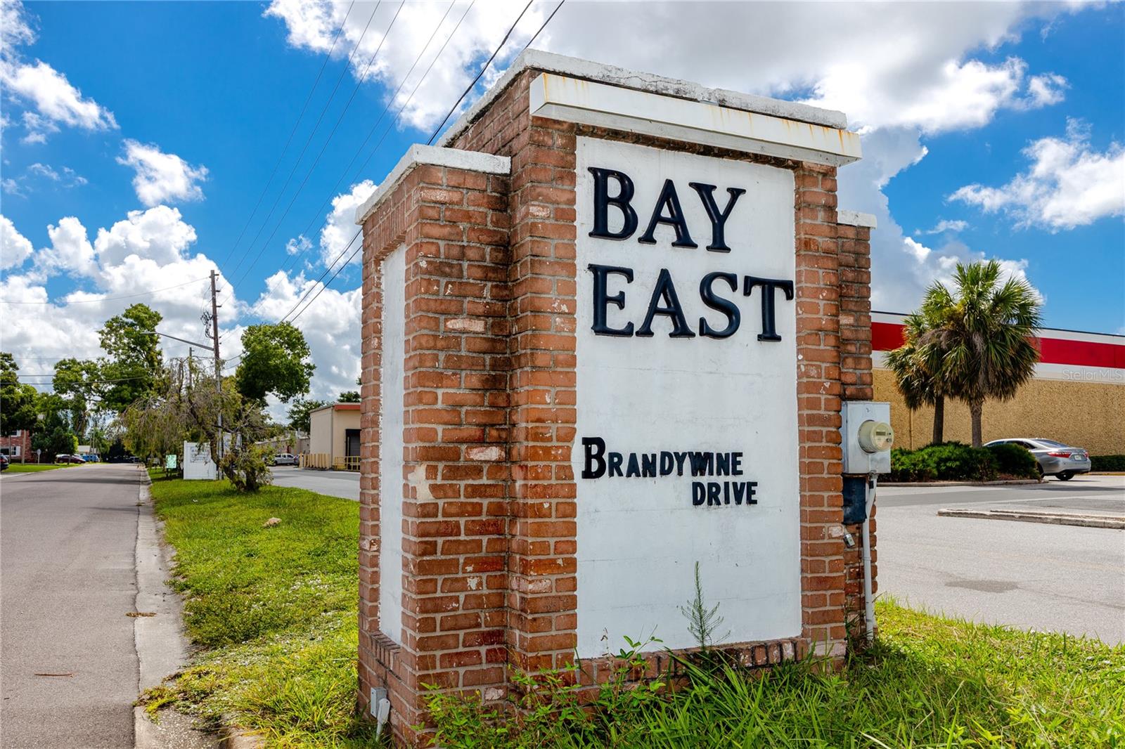 Entrace to Bay East Condominiums