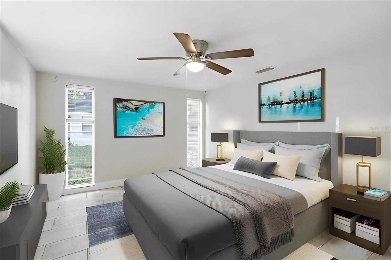 Guest Room 1 Virtually staged