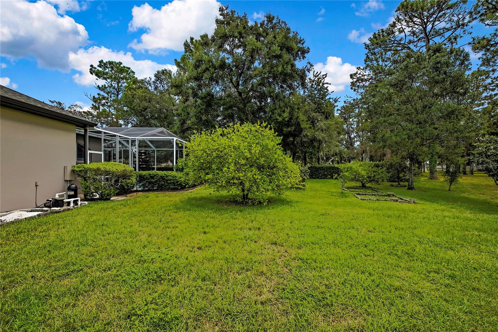 Good space between house to north and HOA vacant land to the South