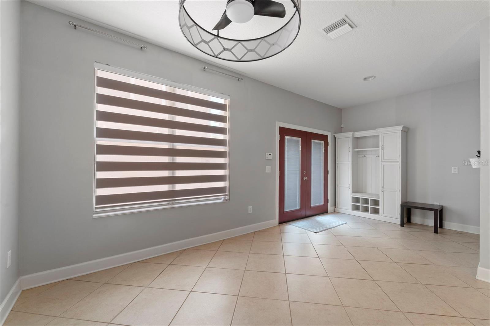 French doors leading to courtyard