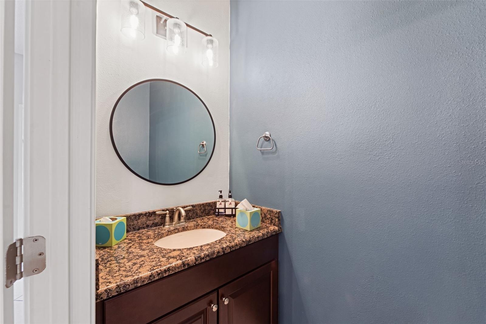 1/2 bath downstairs