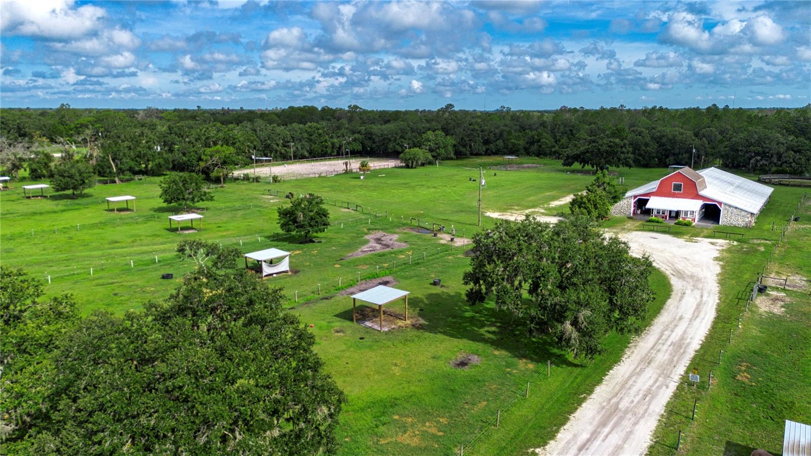 DRONE PHOTO OF THE SUNDANCE COMMUNITY STABLES