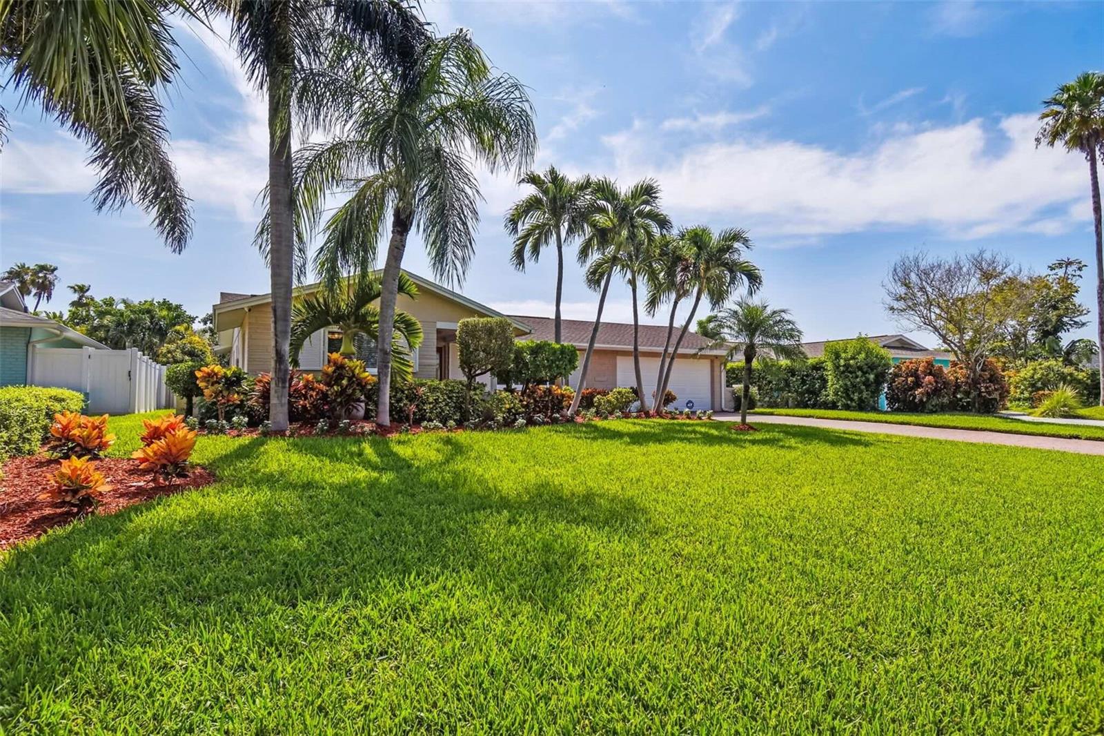 Large lot with mature landscaping