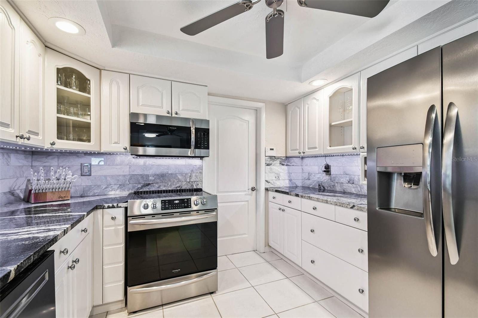 Ample cabinets and pantry