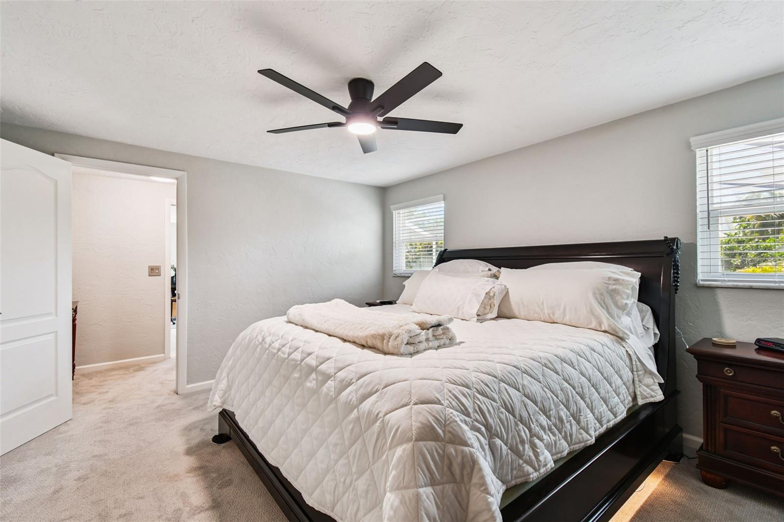 Notice the entrance to the primary bedroom, which offers double the privacy!