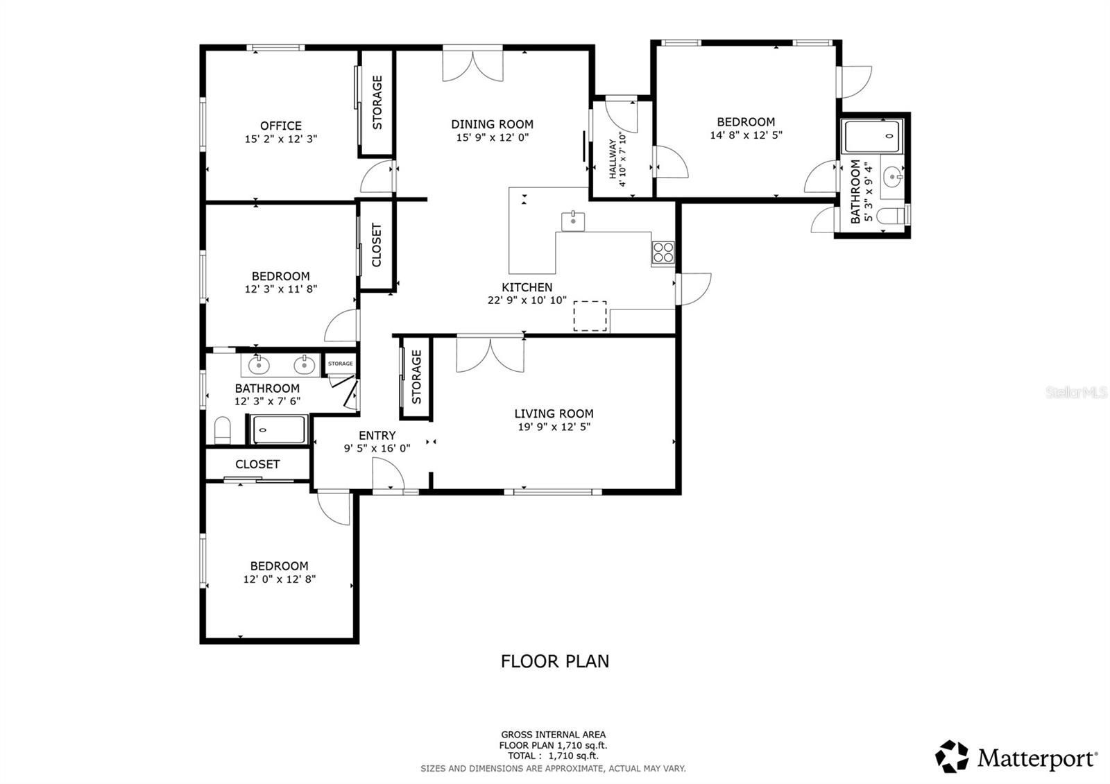 Floor plan of this exquisite residence