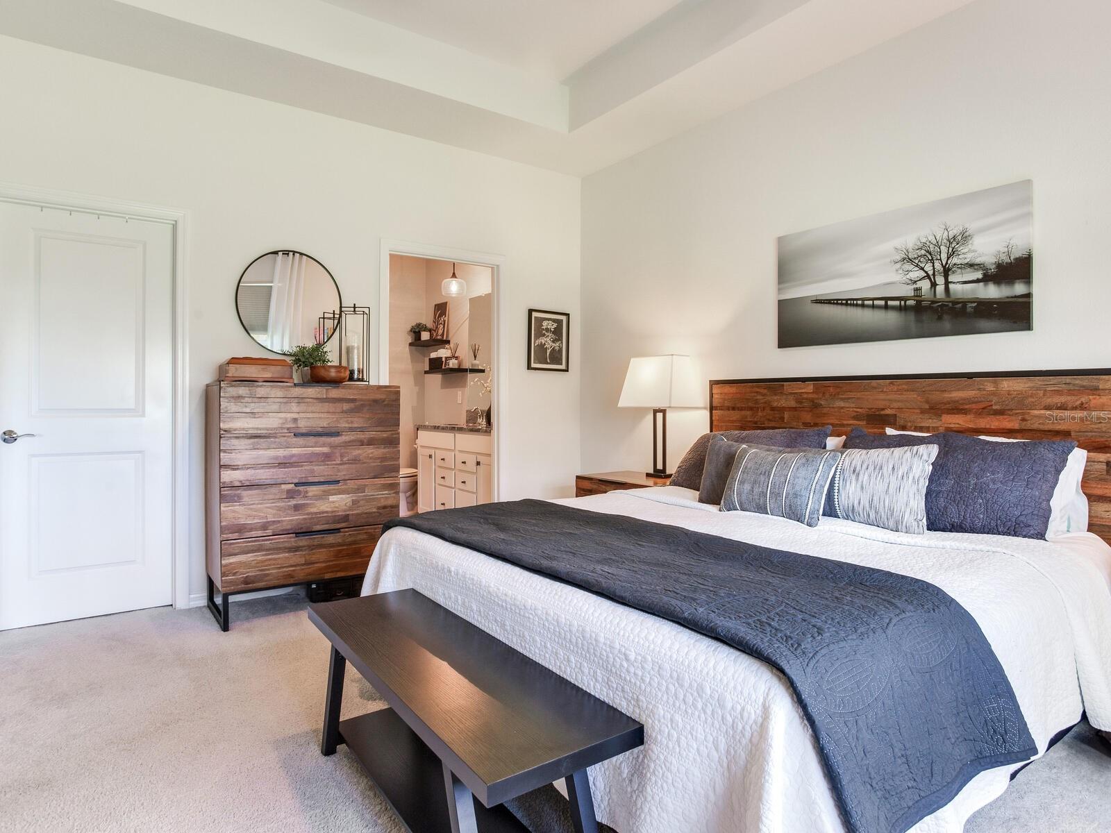 Master bedroom and ensuite