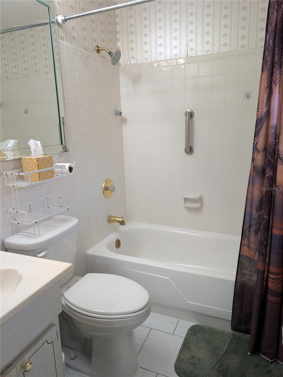 View of shower head.
