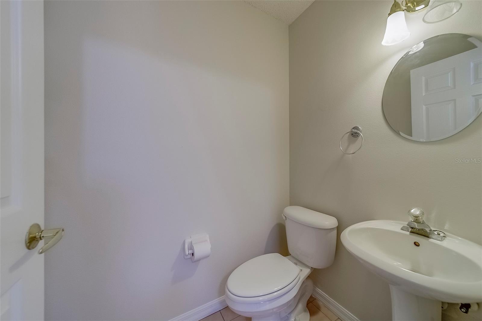 First floor half bath