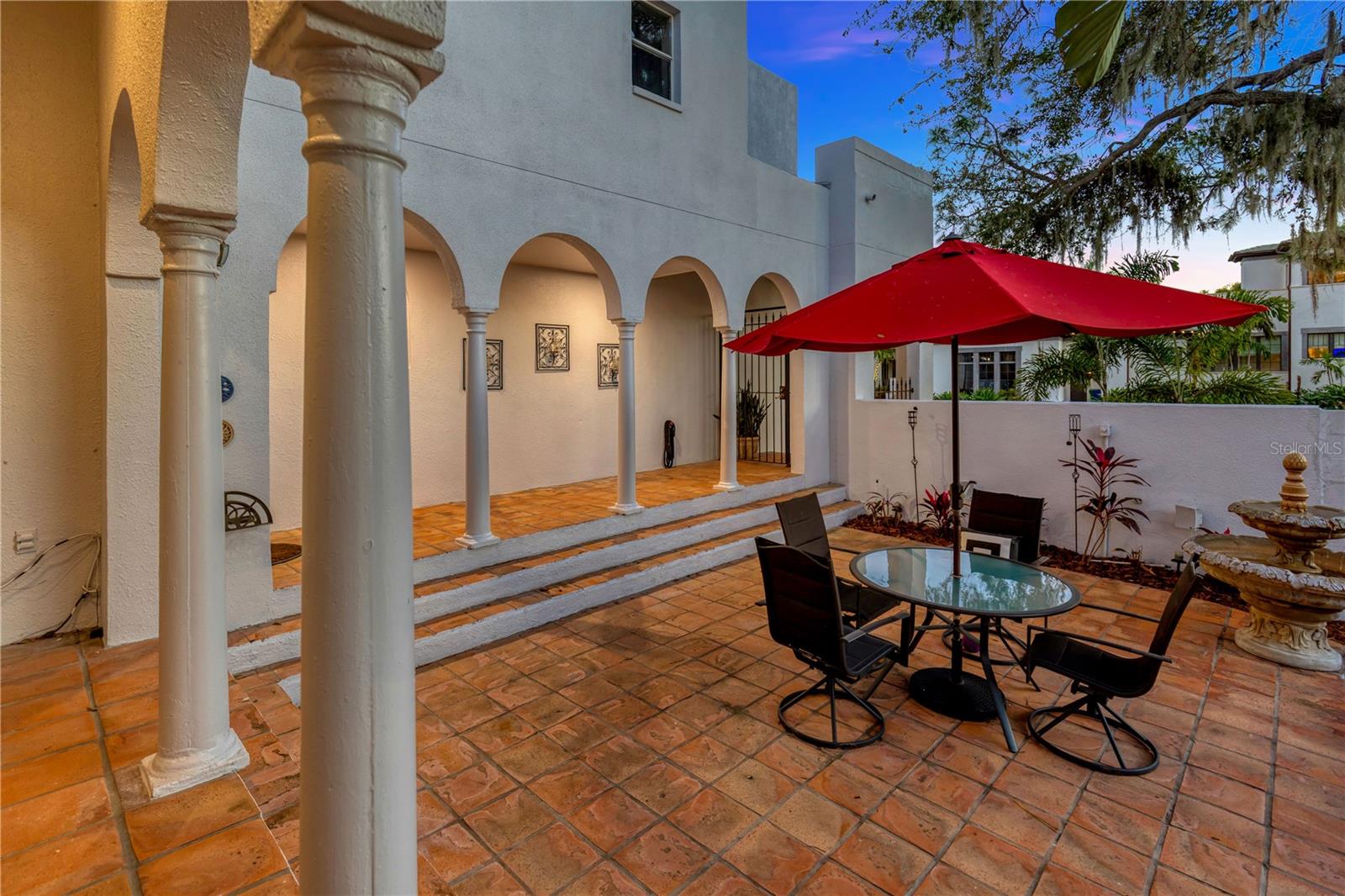 front courtyard