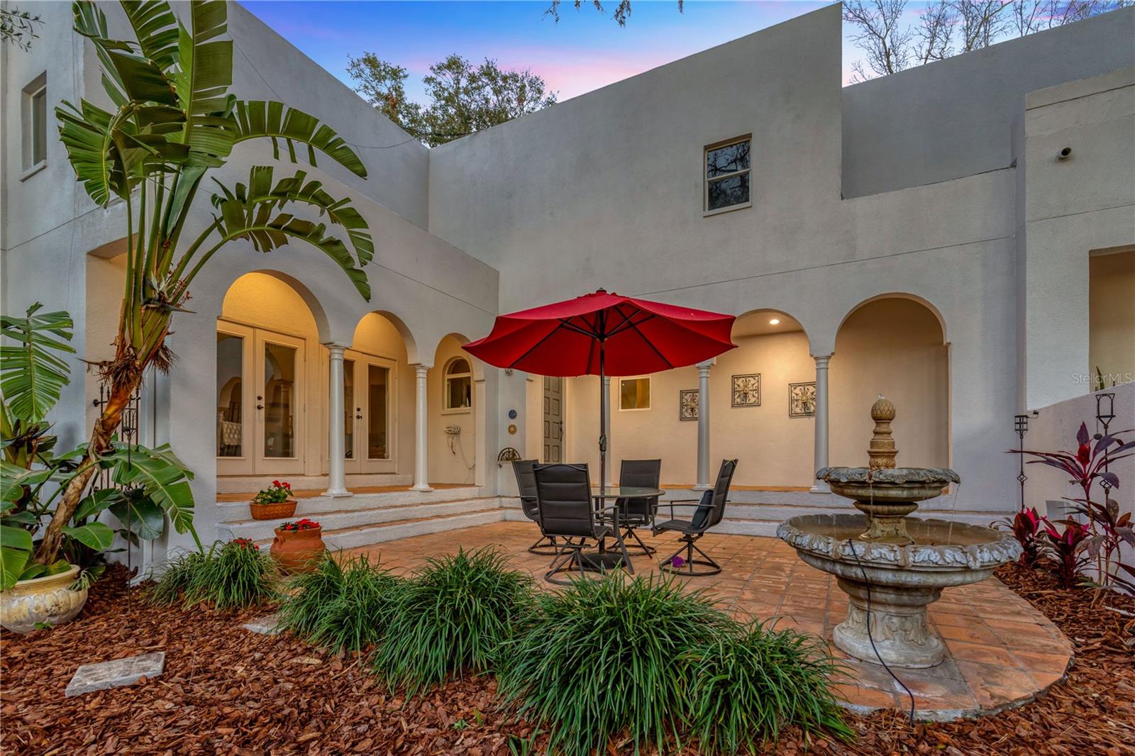 front courtyard