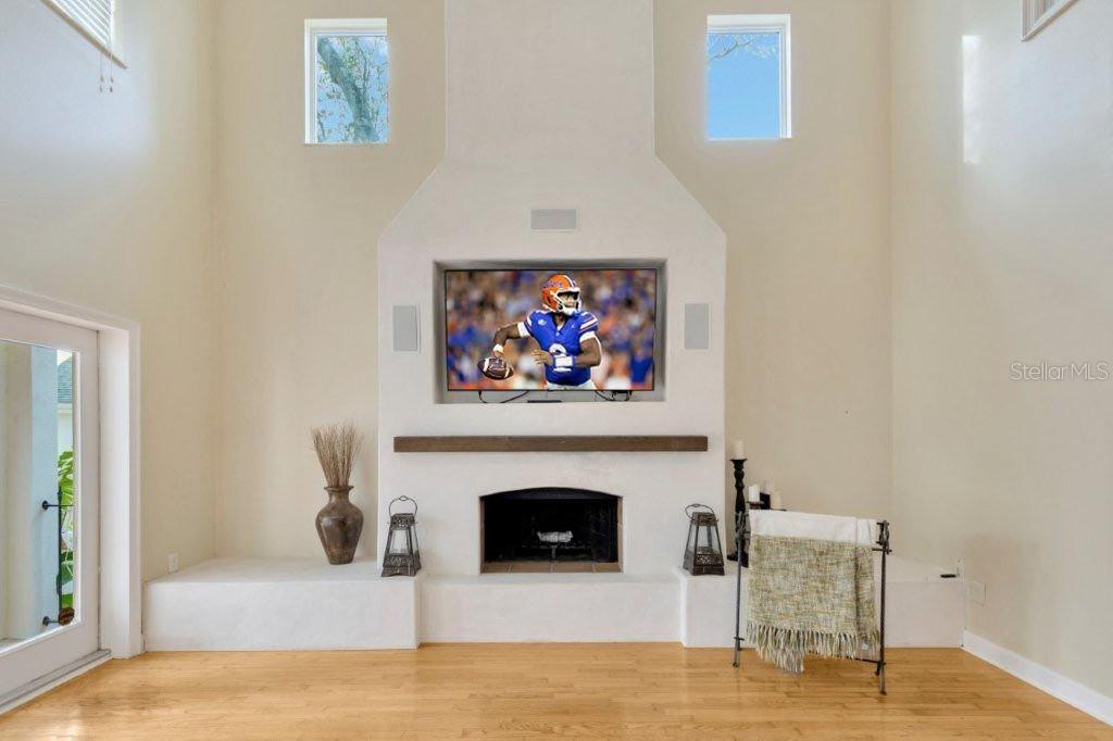Breat room fireplace