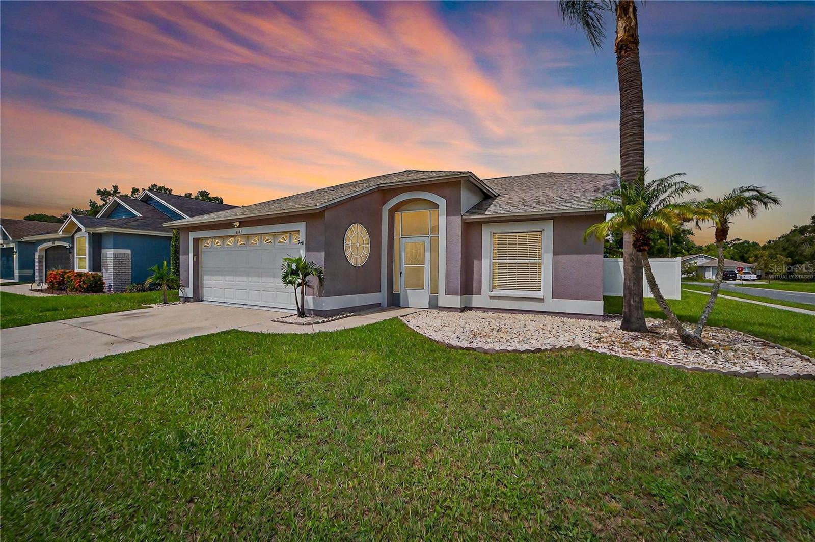 Front exterior virtually staged