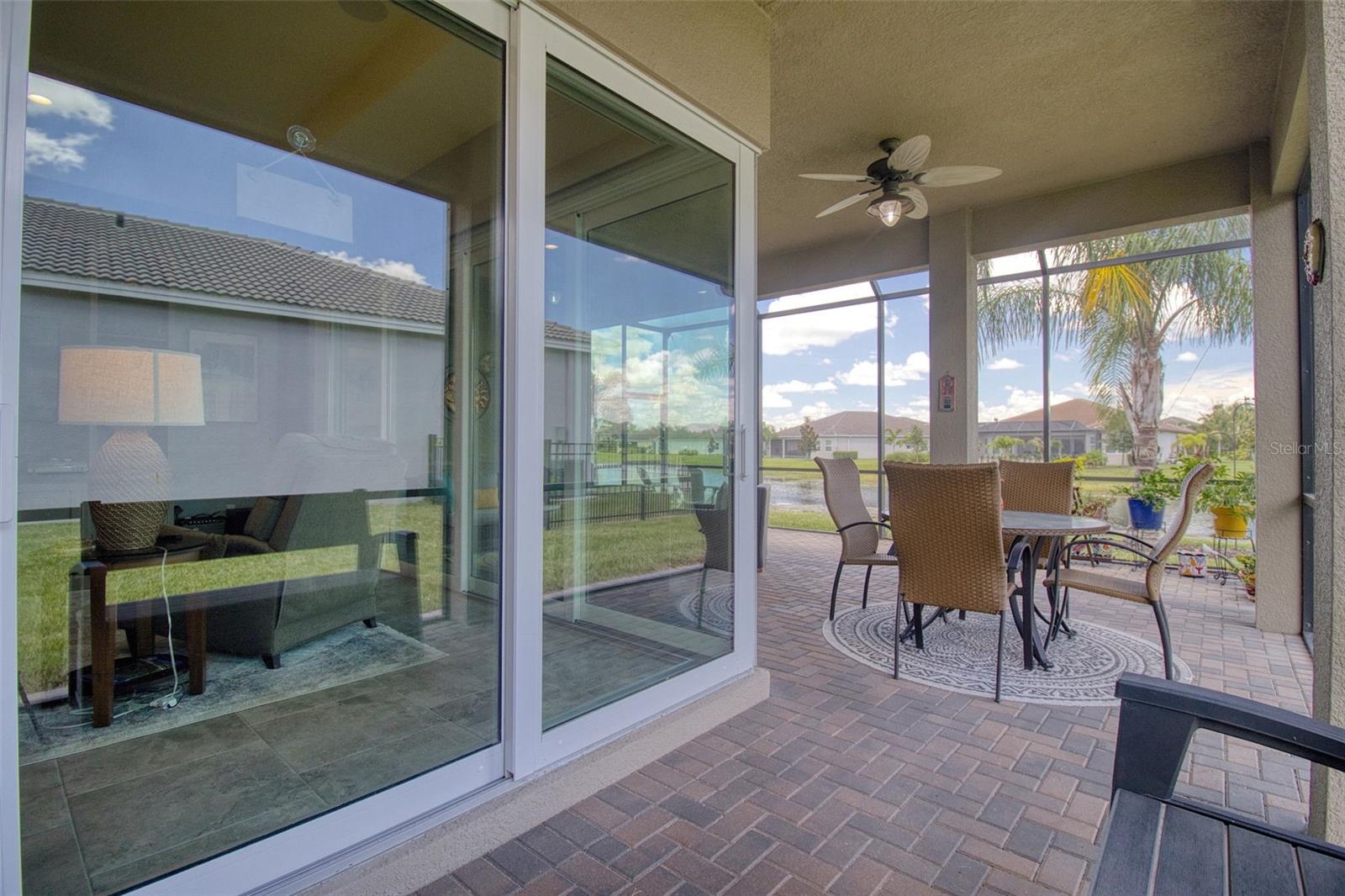 2 Fans in Rear Porch