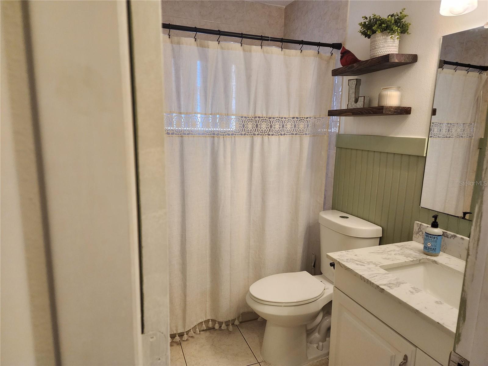 Guest bathroom - end of the hallway