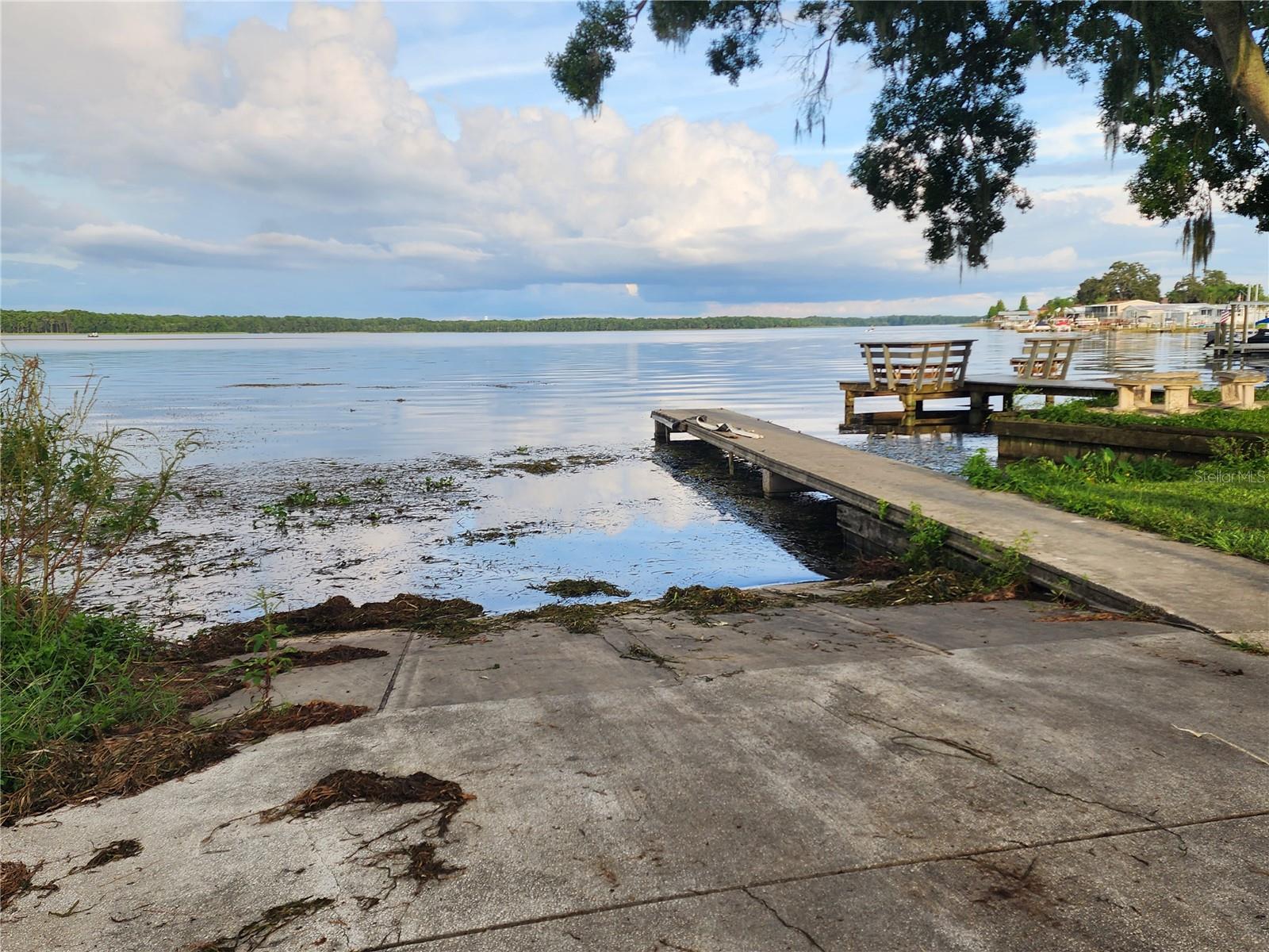 Club house boat ramp