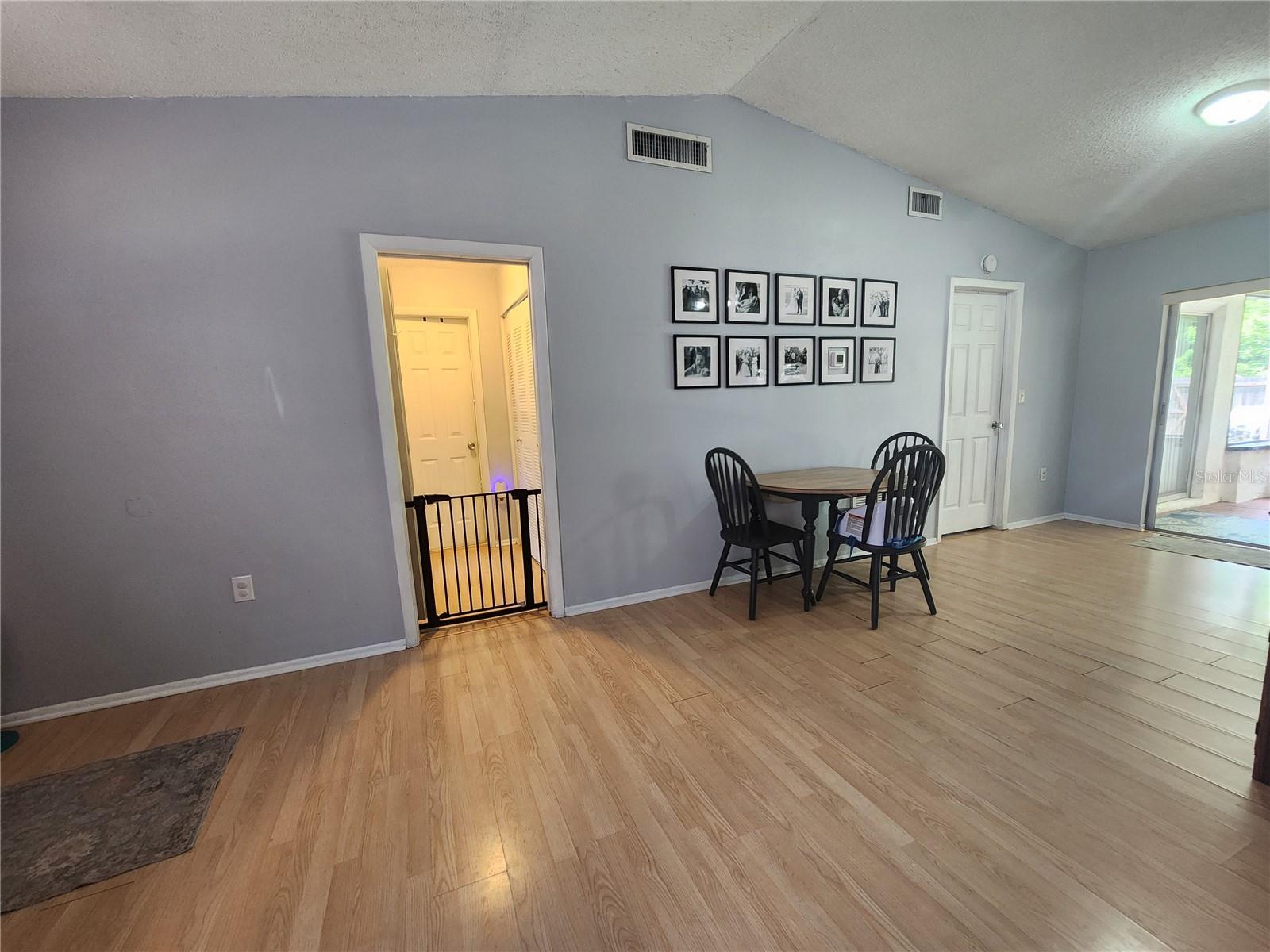 Living room looking towards dining area