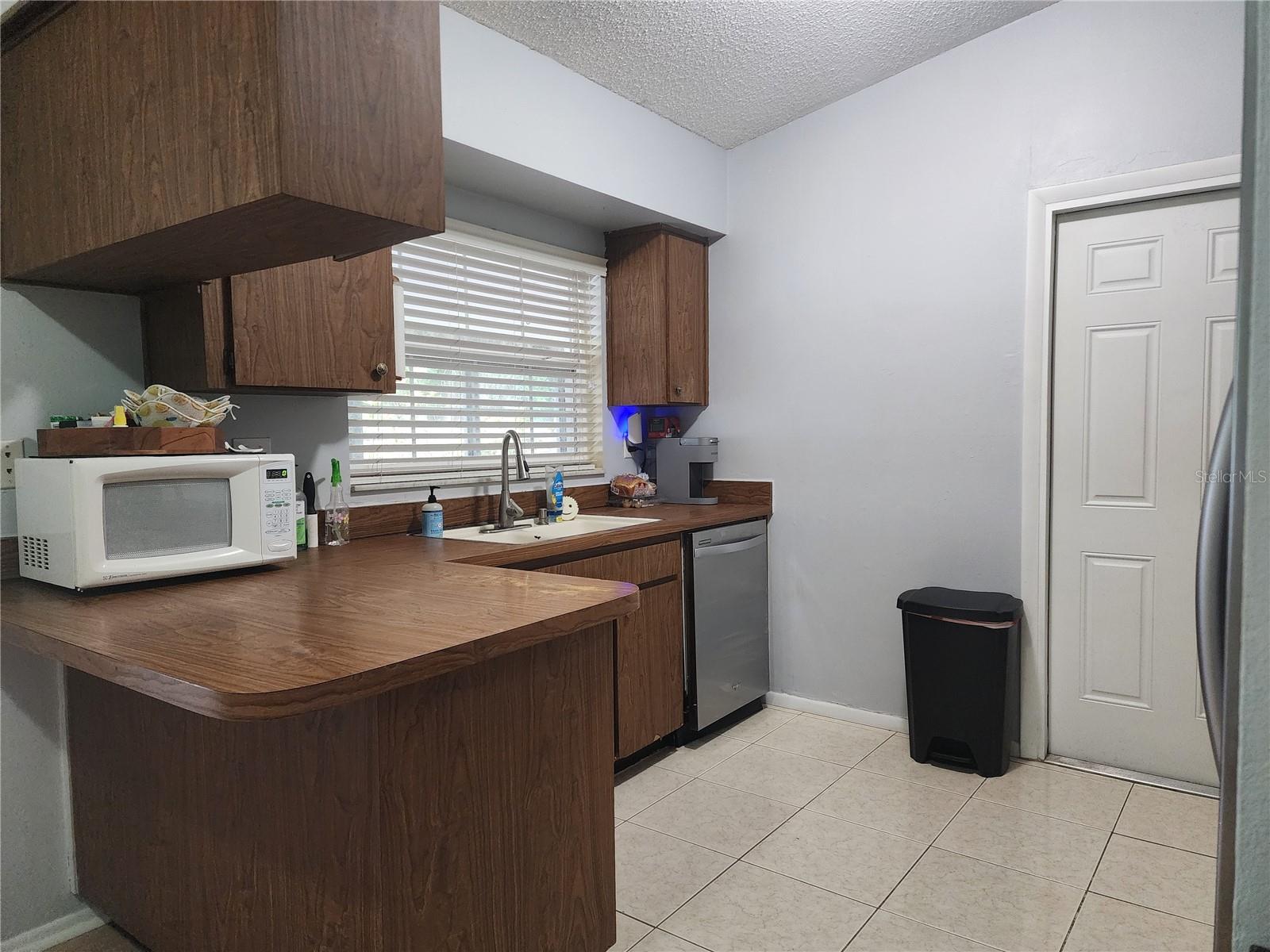 Kitchen from dining area