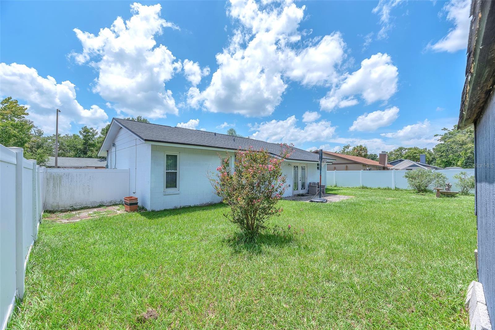 Level, flat & private and ready for a pool or garden.
