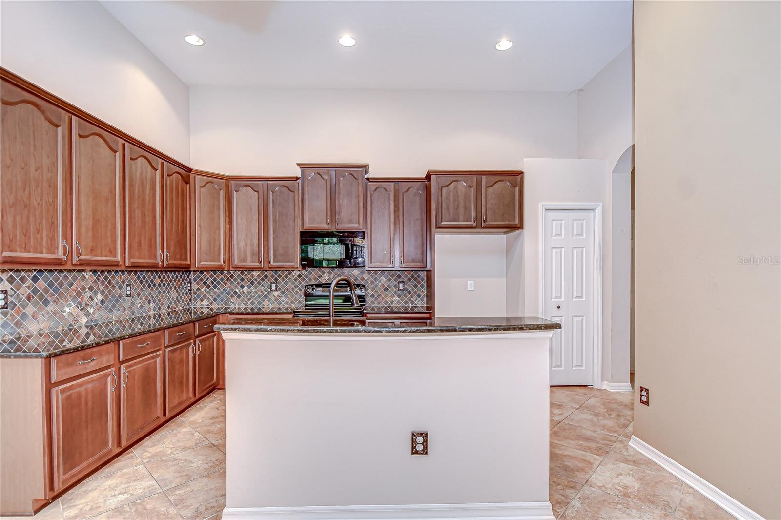 Kitchen with bar seating!