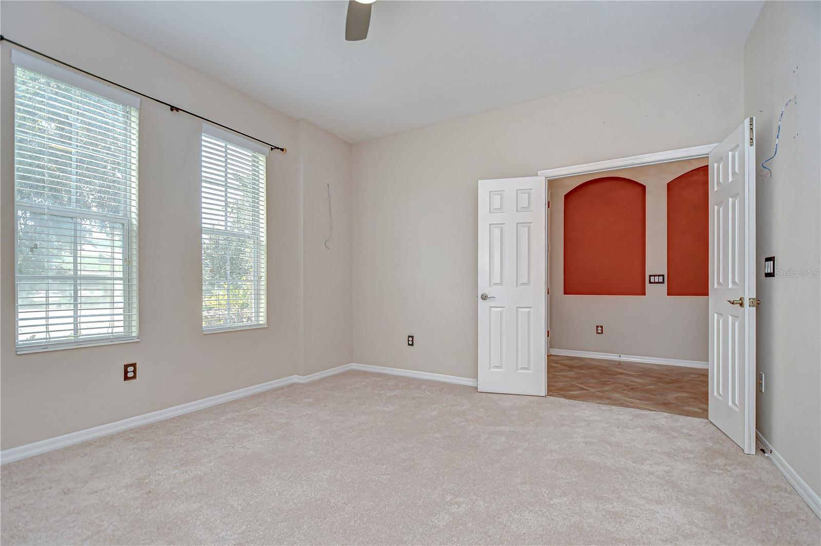 Office with French doors!
