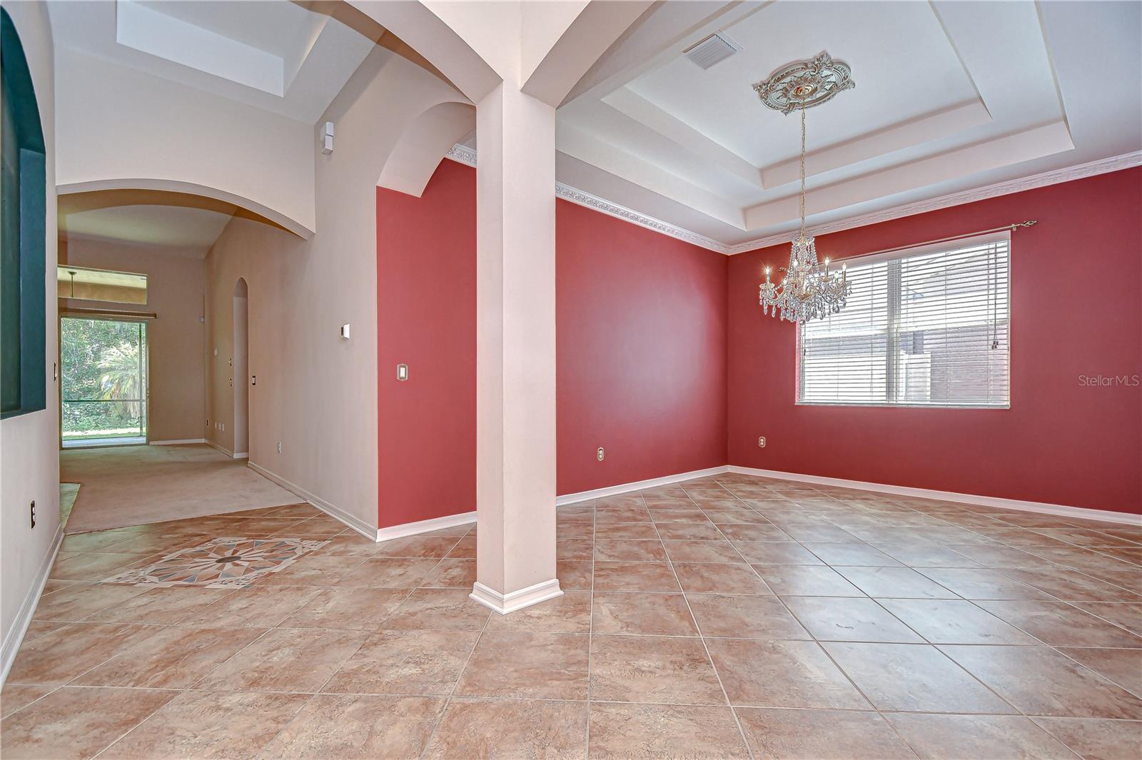 Archways and tray ceilings!