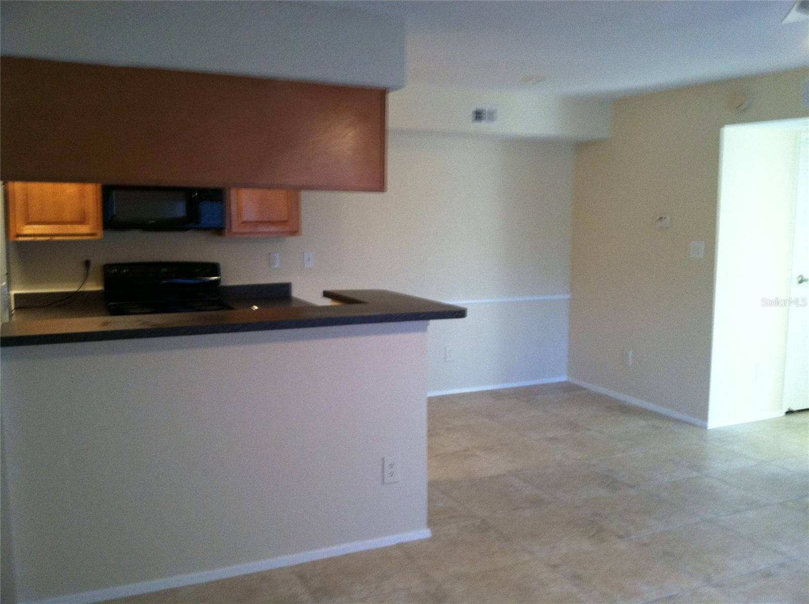 Open Living & Dining & Kitchen