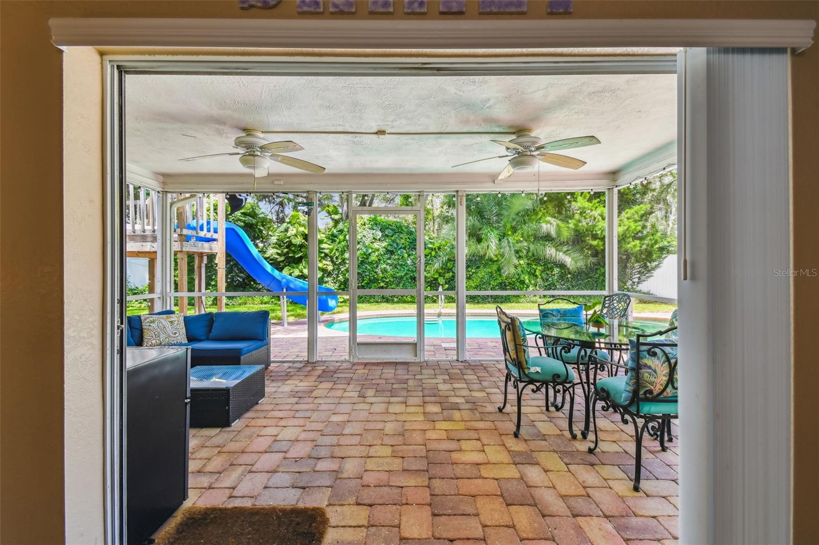 Patio doors opening fully creating a fantastic outdoor spaceindoor outdoor