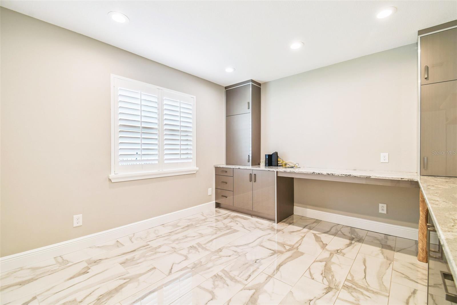 Bedroom #2 w/Built-in Desk & Cabinets w/Quartz Countertops