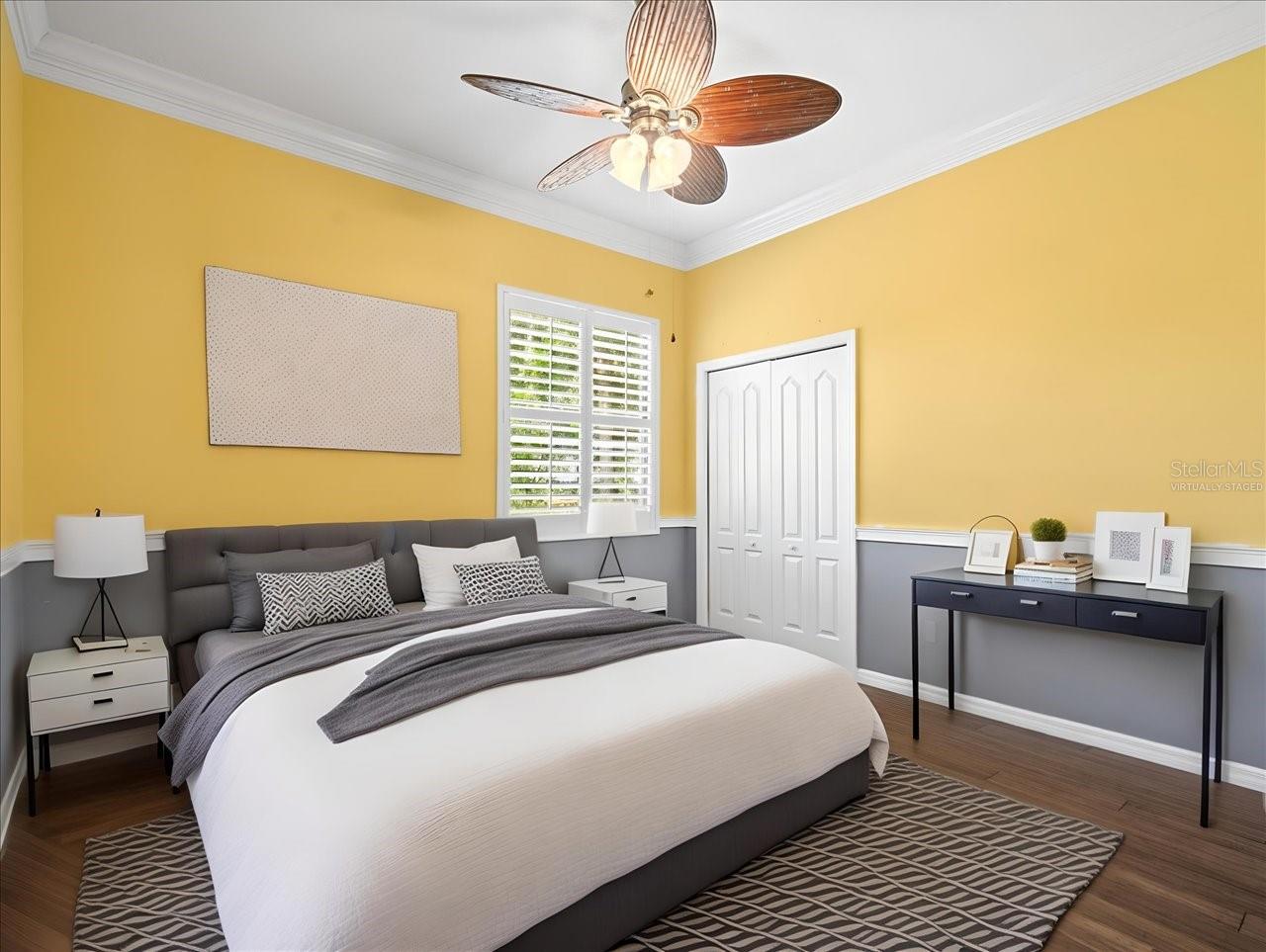 Virtually Staged Bedroom