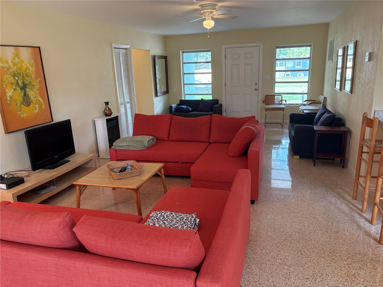 View of living room.