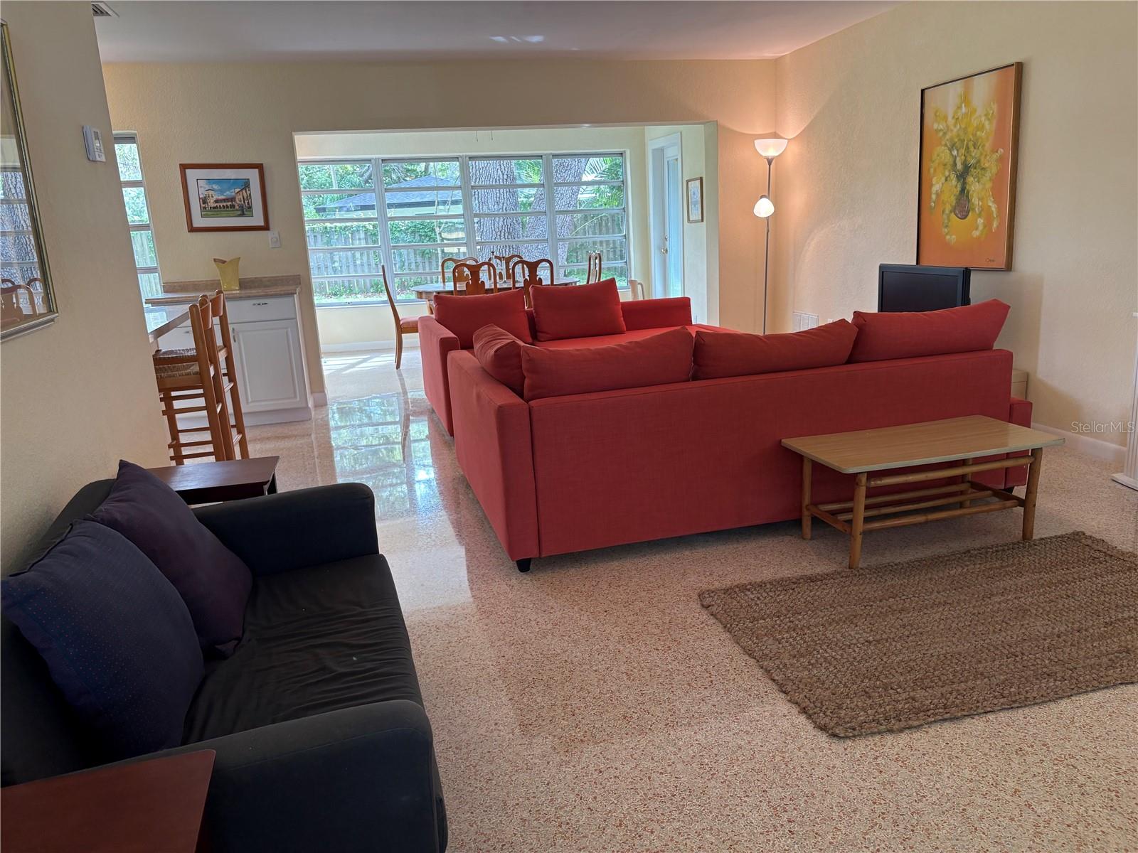 Another view of spacious living room area.