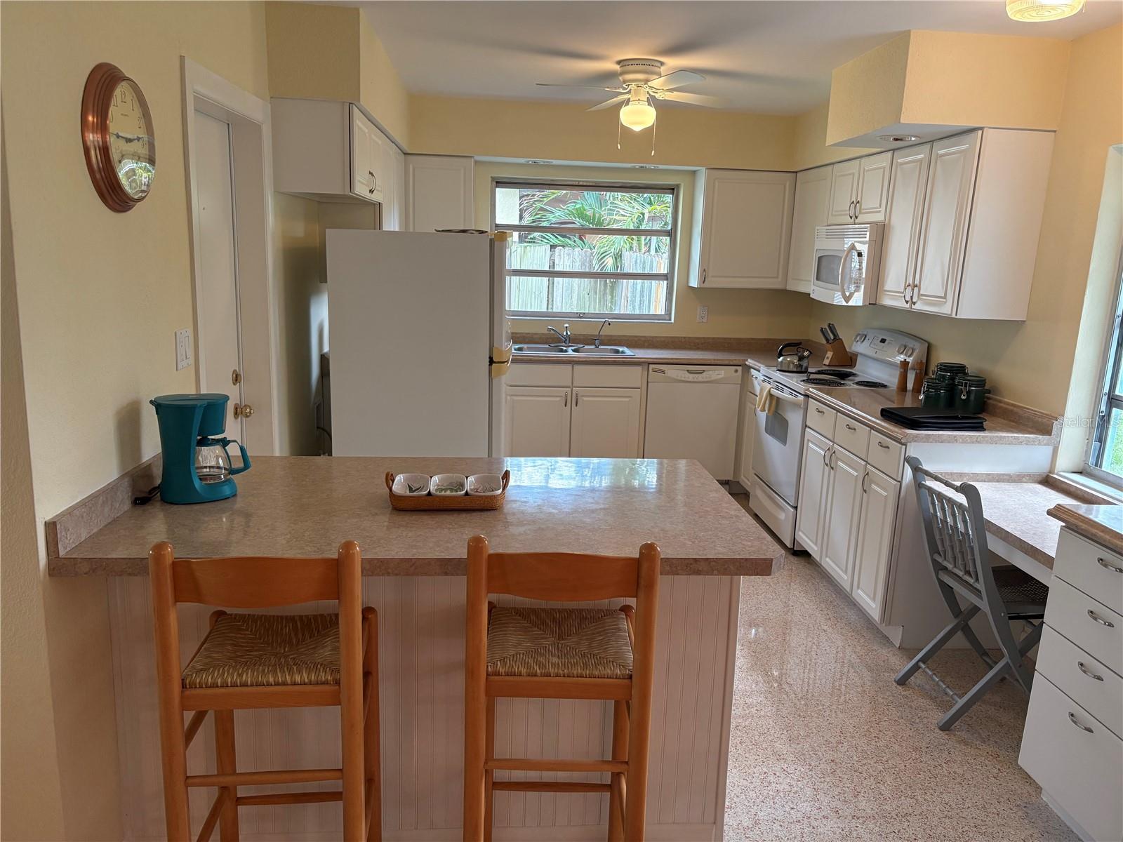 Kitchen with plenty of counter space.