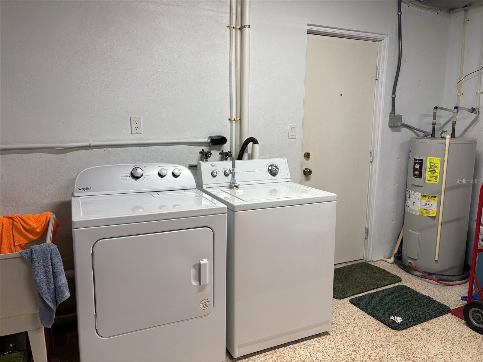 Washer / Dryer in garage.