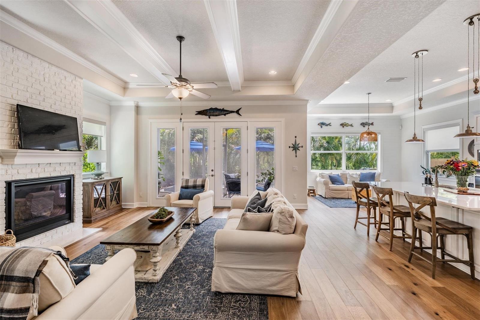 Living Room with Gas Fireplace