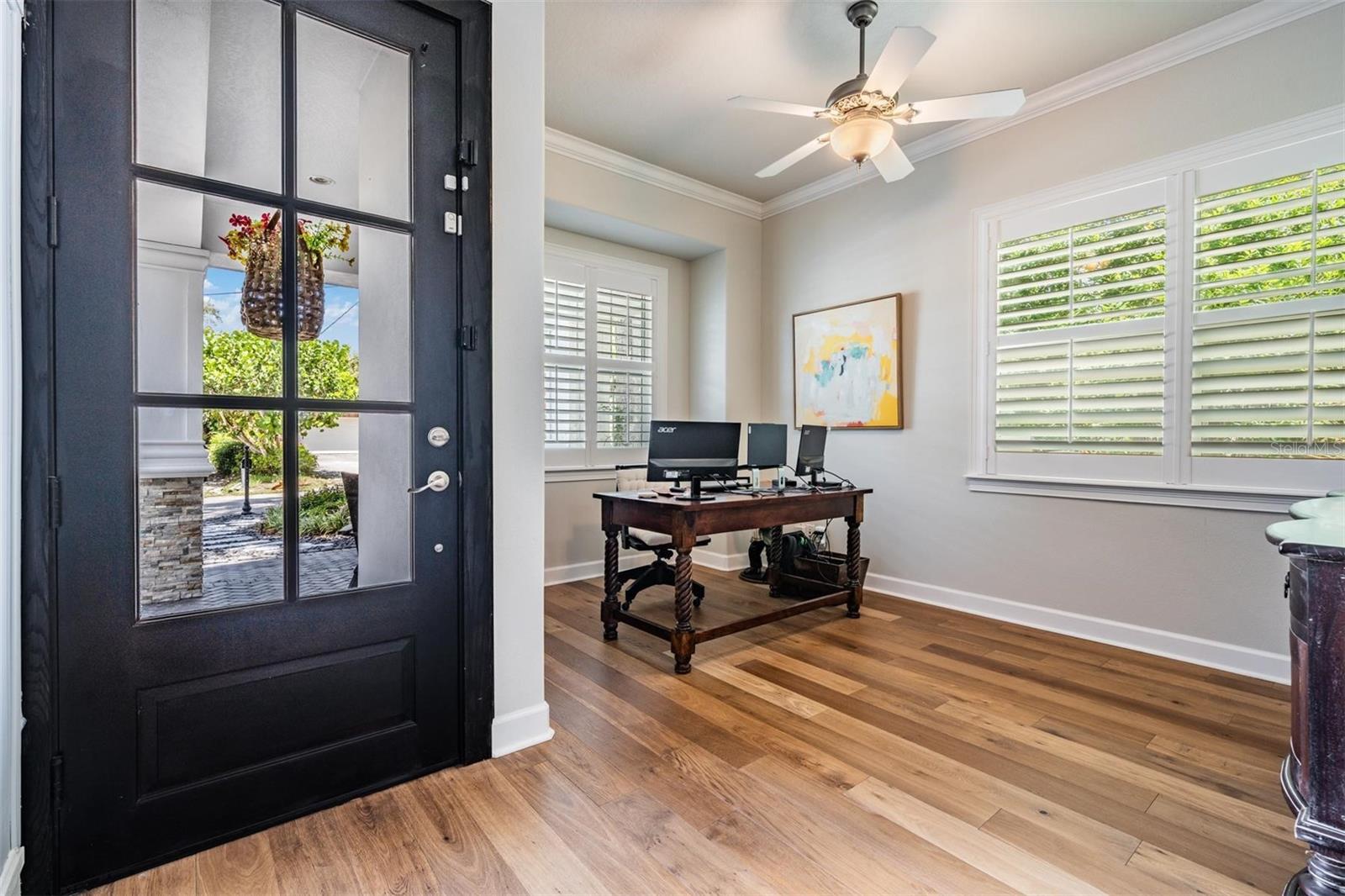 Entry With Space for Office or Sitting Room