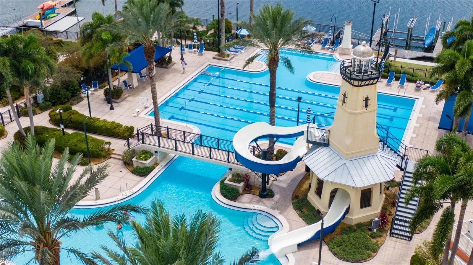 resort style pool