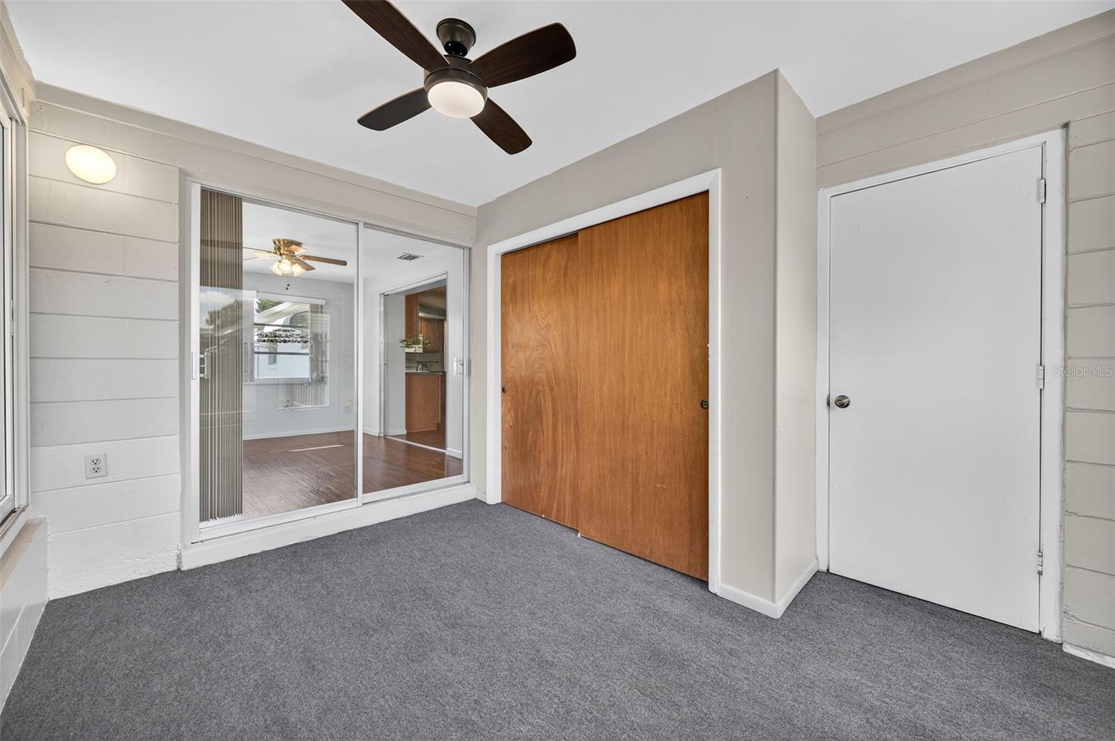 porch with 2 storage closets
