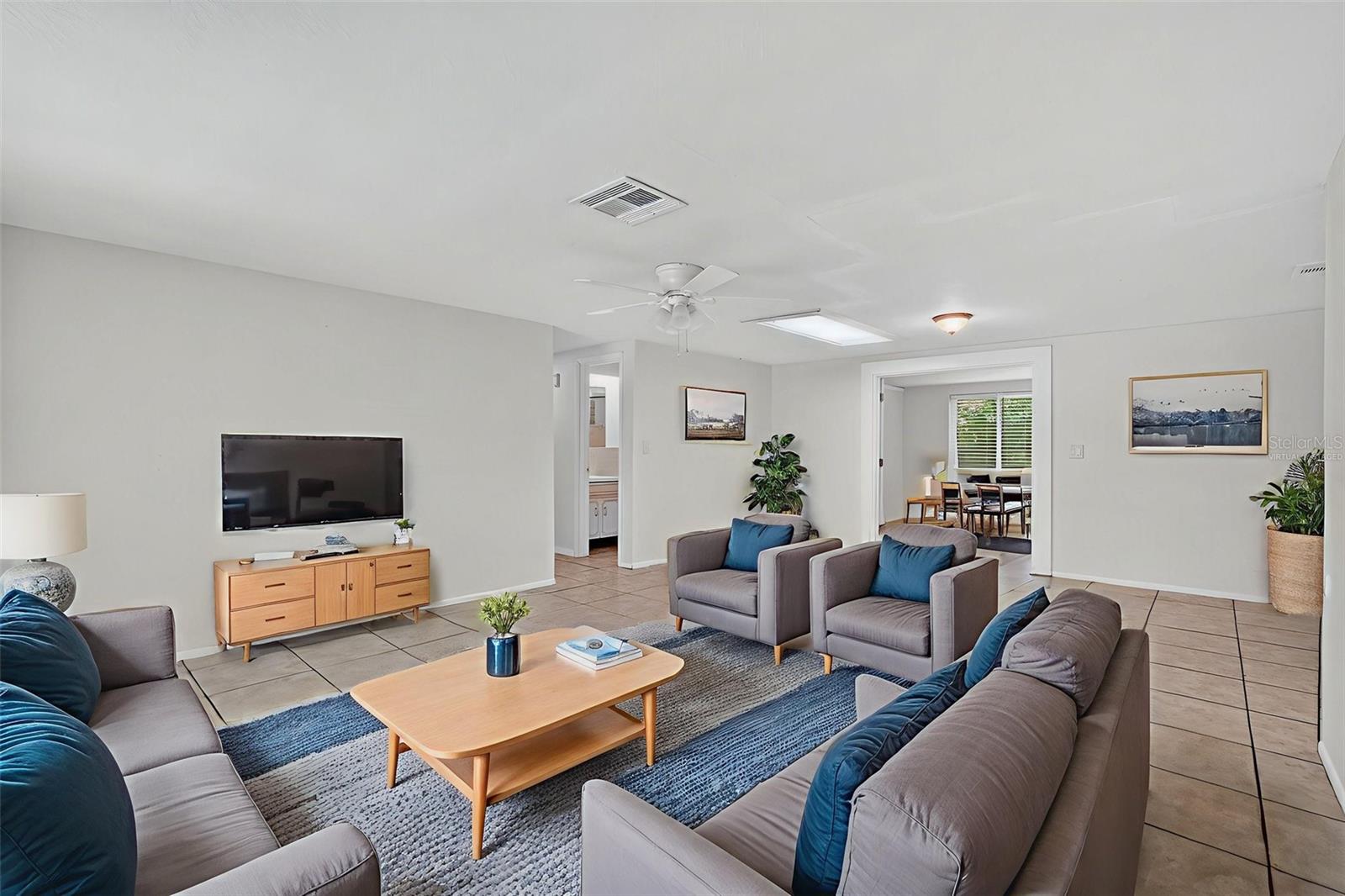 Virtually Staged Living Room