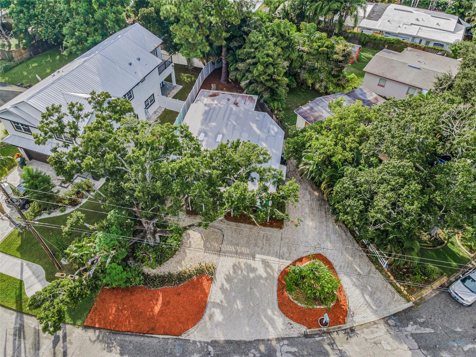 Aerial Front Exterior
