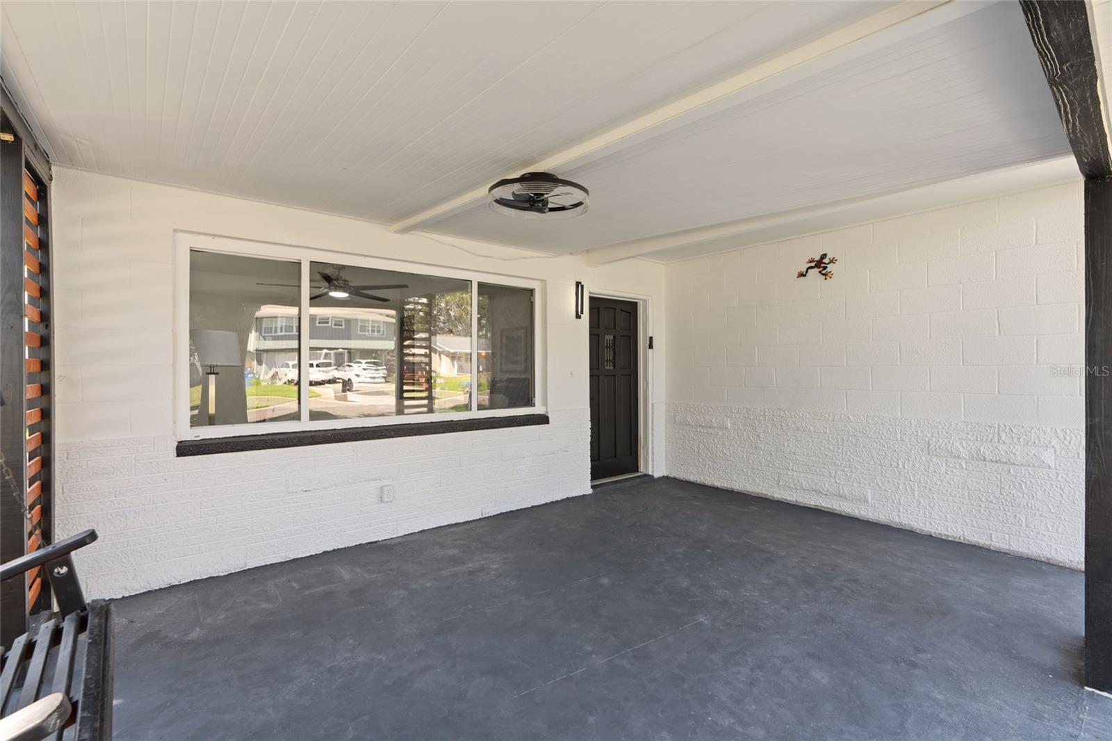 Covered front patio
