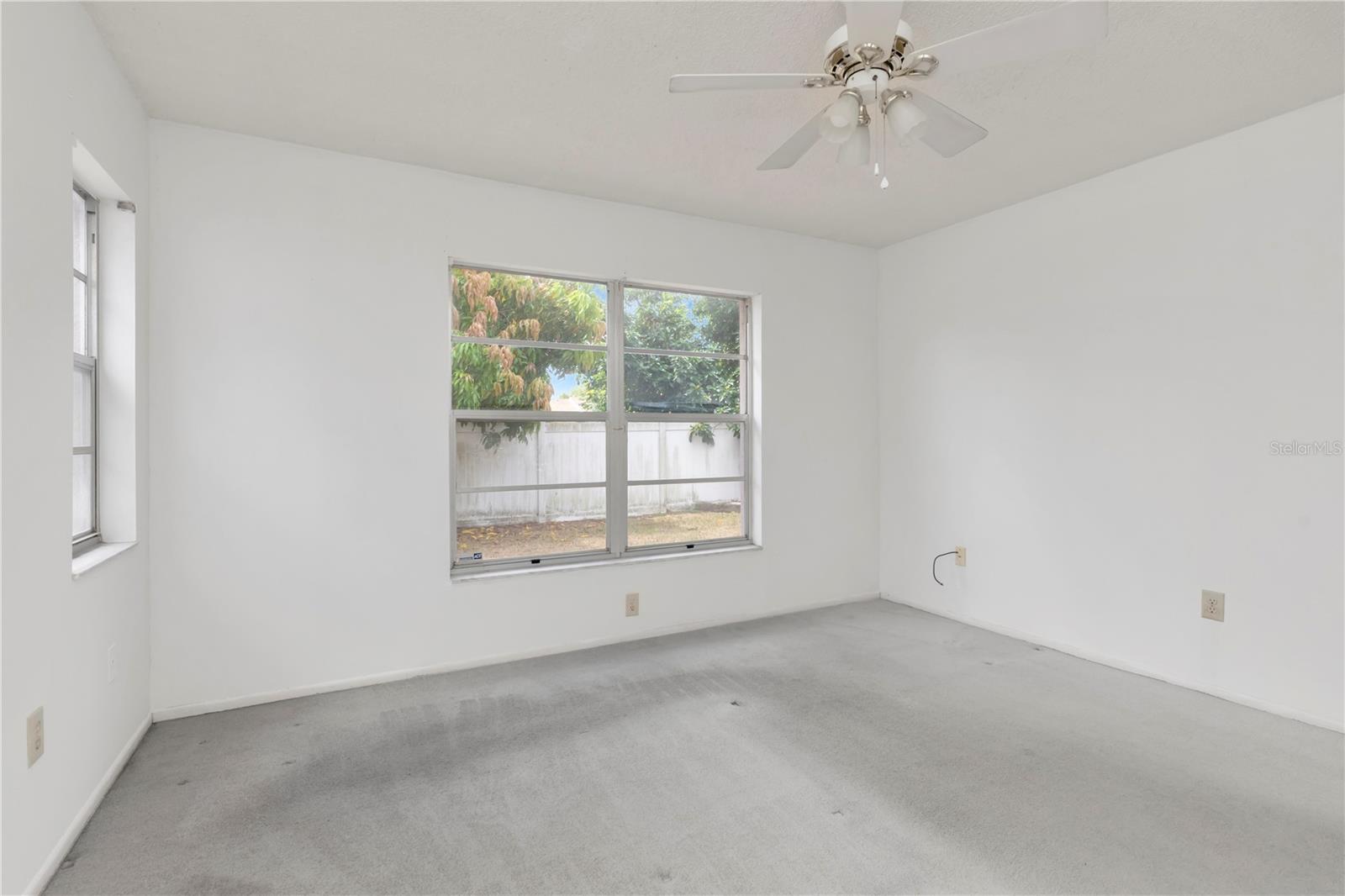 Primary Bedroom at the back of the home