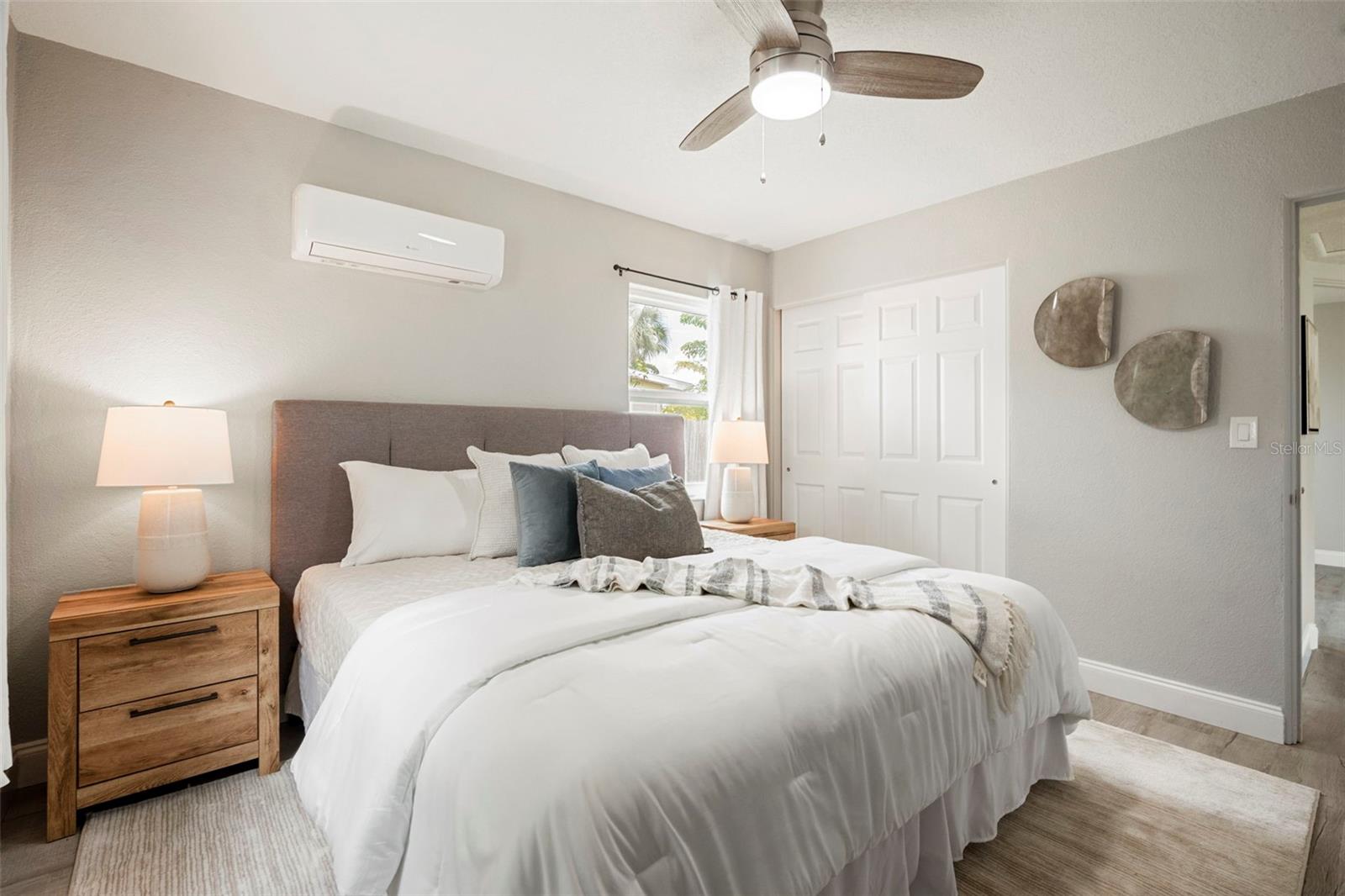 Primary Bedroom off Living Room and Kitchen