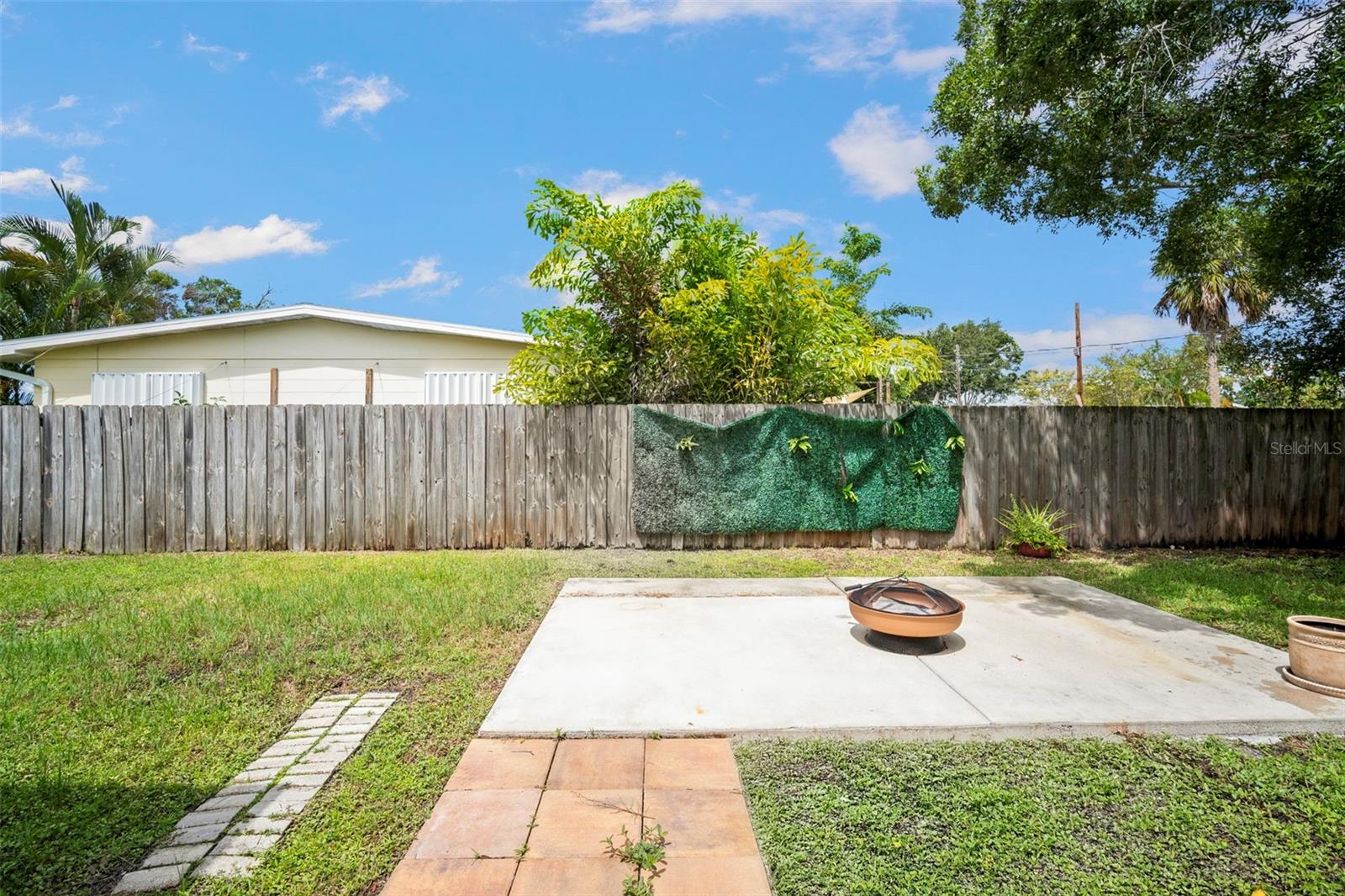 Backyard situated on an oversized lot!