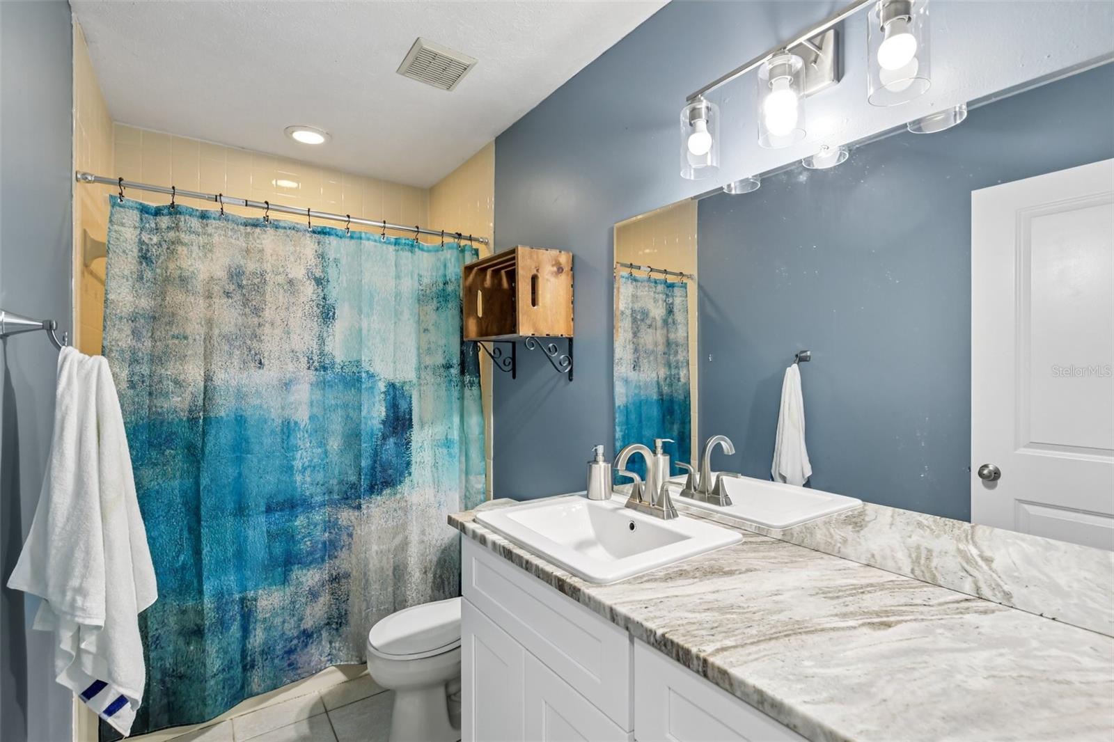 Hall Bath with granite counter