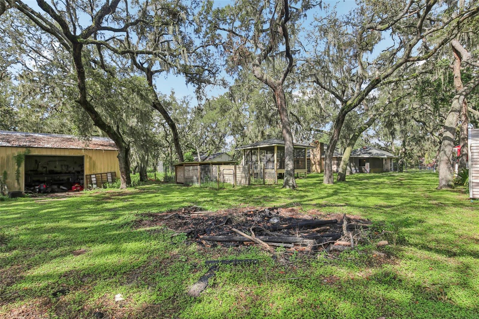 Structures on back of property