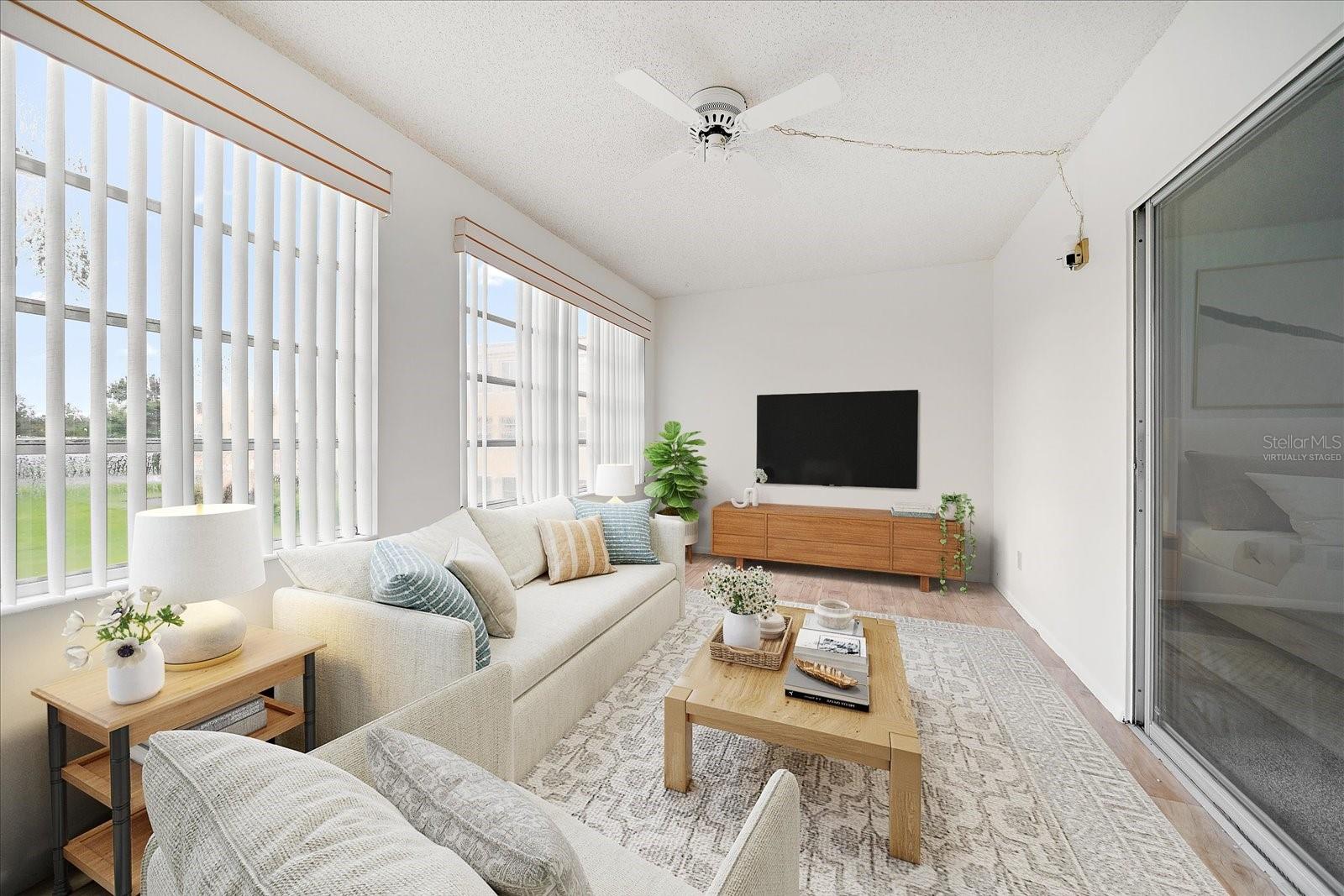 Virtually Staged Florida Room