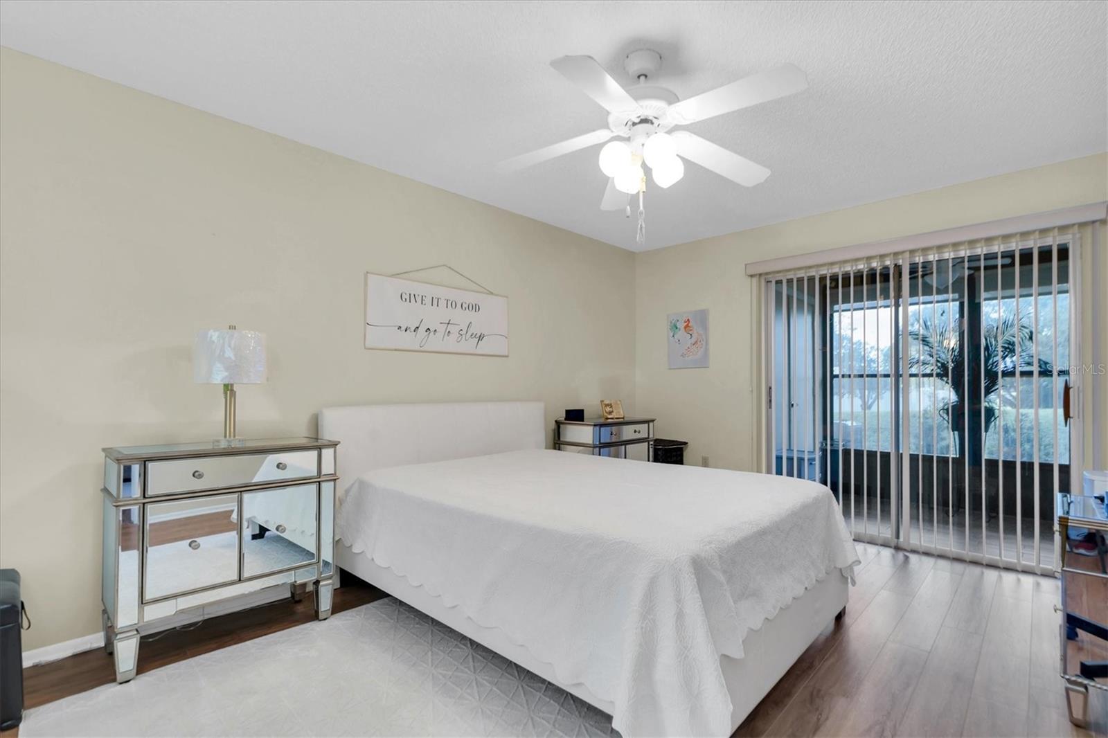 Primary bedroom with access to Florida Room