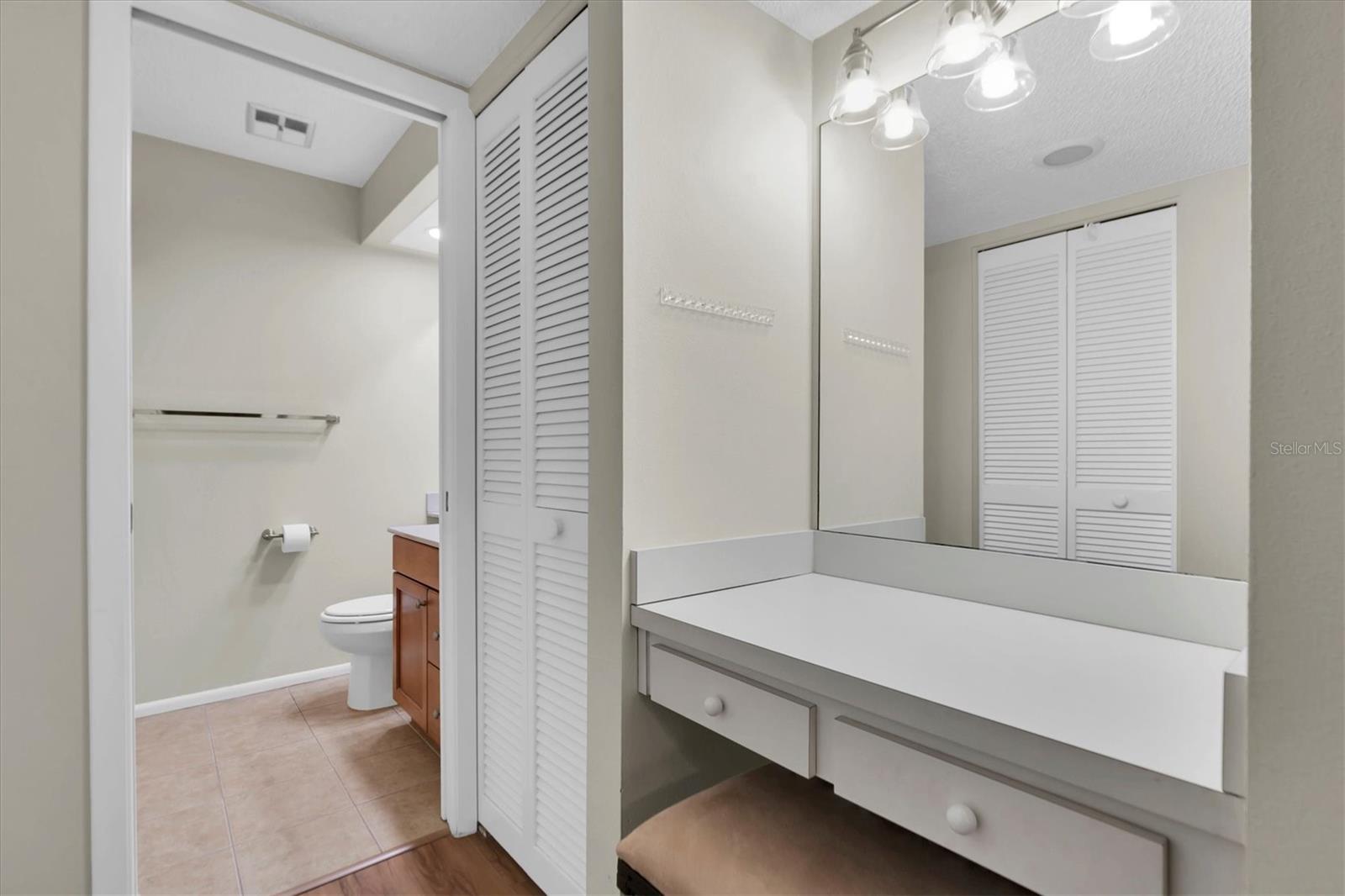 Makeup/ dressing area