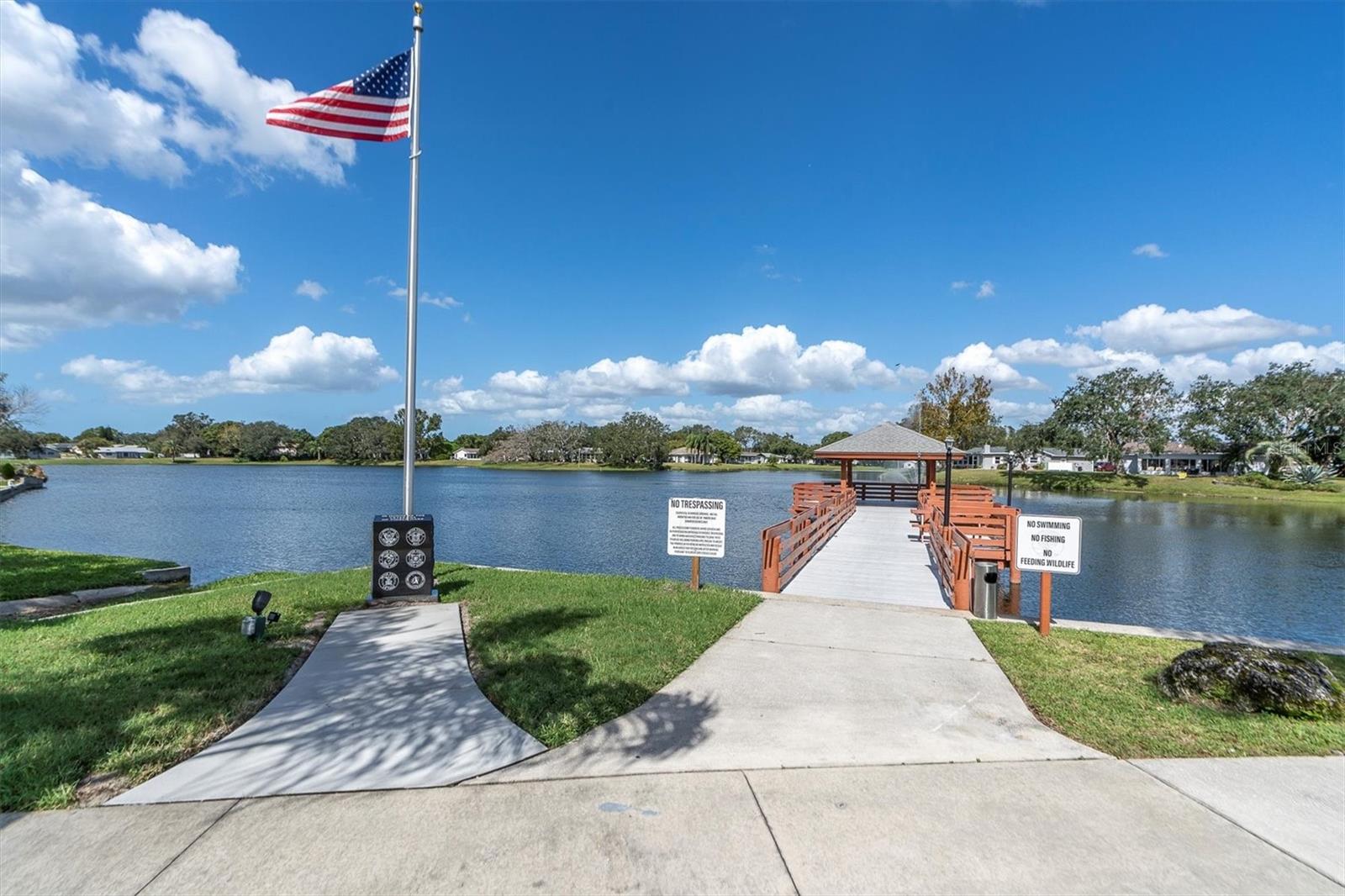 View and dock at main clubhouse